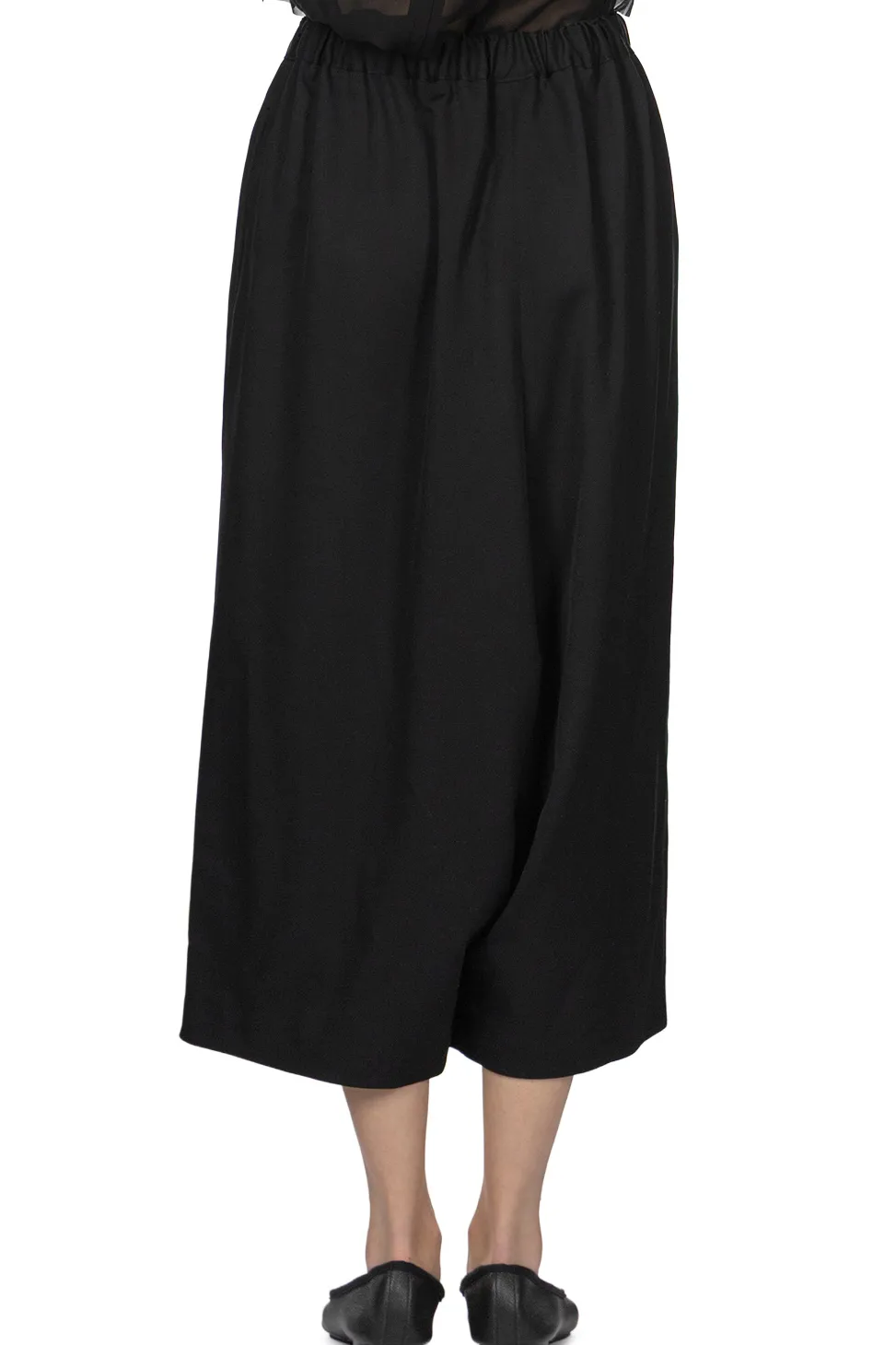 Clearance Comme Des Garcons Comme Des Garcons Wool Drop Cloth Pants - Black