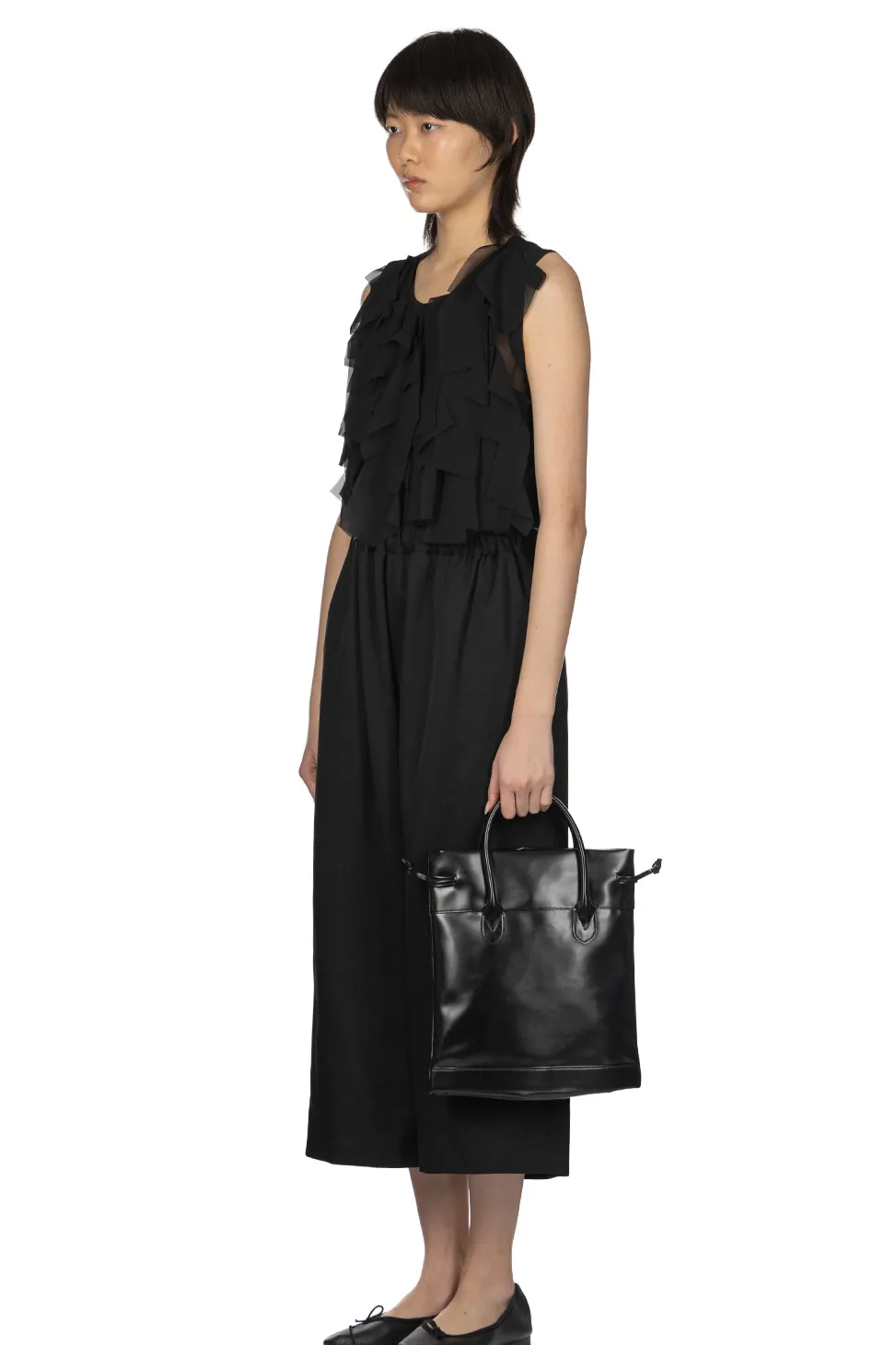 Clearance Comme Des Garcons Comme Des Garcons Wool Drop Cloth Pants - Black