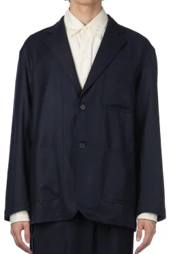 Sale YLEVE Wool Flannel Jacket - Navy