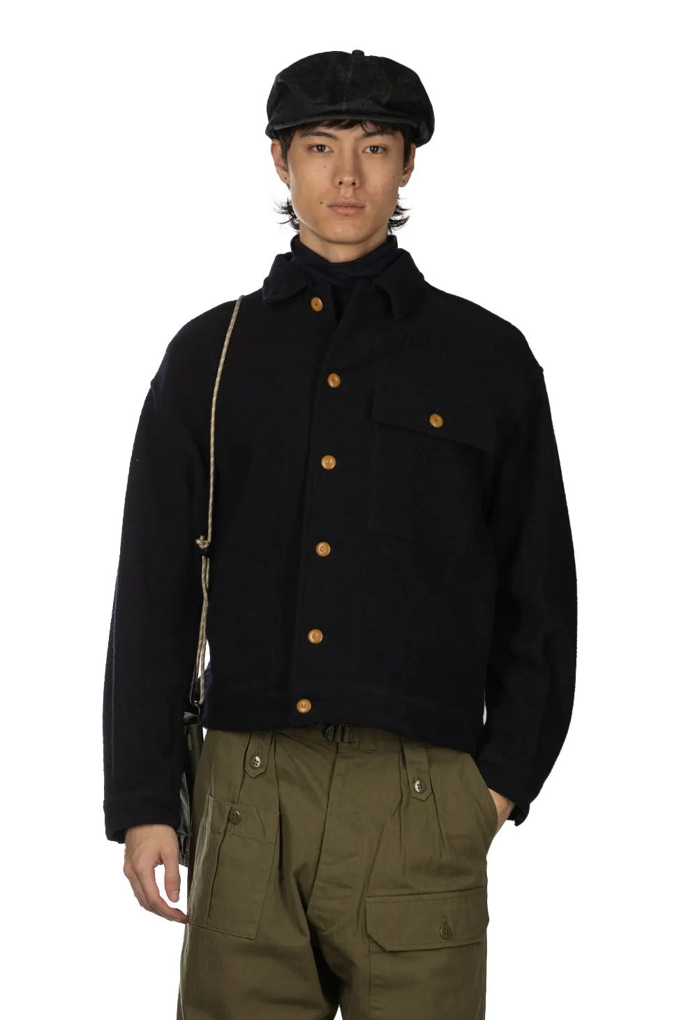 Sale Nigel Cabourn Wool French Work Short Jacket