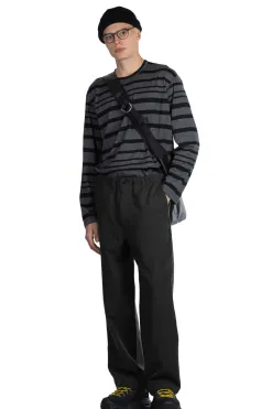 Clearance Still by Hand Wool mix easy pants - Charcoal