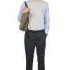 Outlet Comme Des Garcons Homme Wool Pants With Tactical Belt - Charcoal