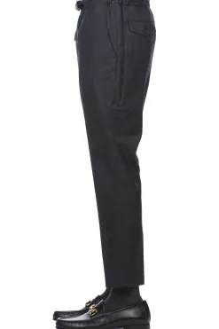 Outlet Comme Des Garcons Homme Wool Pants With Tactical Belt - Charcoal