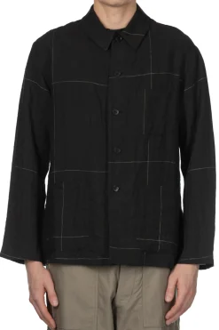 Sale Kaptain Sunshine Work Shirt Jacket - Black Pane