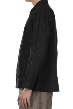 Sale Kaptain Sunshine Work Shirt Jacket - Black Pane