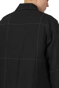 Sale Kaptain Sunshine Work Shirt Jacket - Black Pane