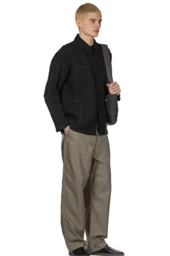 Sale Kaptain Sunshine Work Shirt Jacket - Black Pane