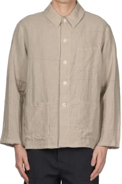 New Kaptain Sunshine Work Shirt Jacket - Natural Pane