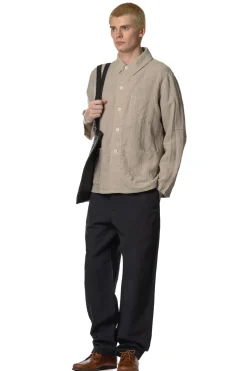 New Kaptain Sunshine Work Shirt Jacket - Natural Pane