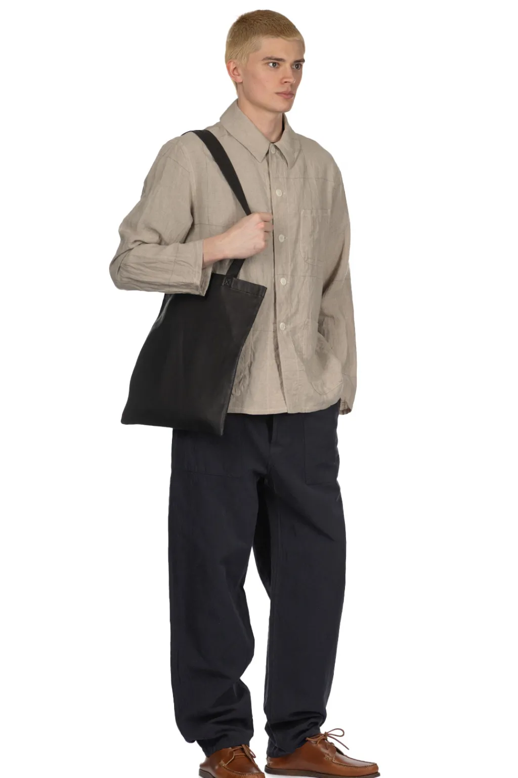 New Kaptain Sunshine Work Shirt Jacket - Natural Pane