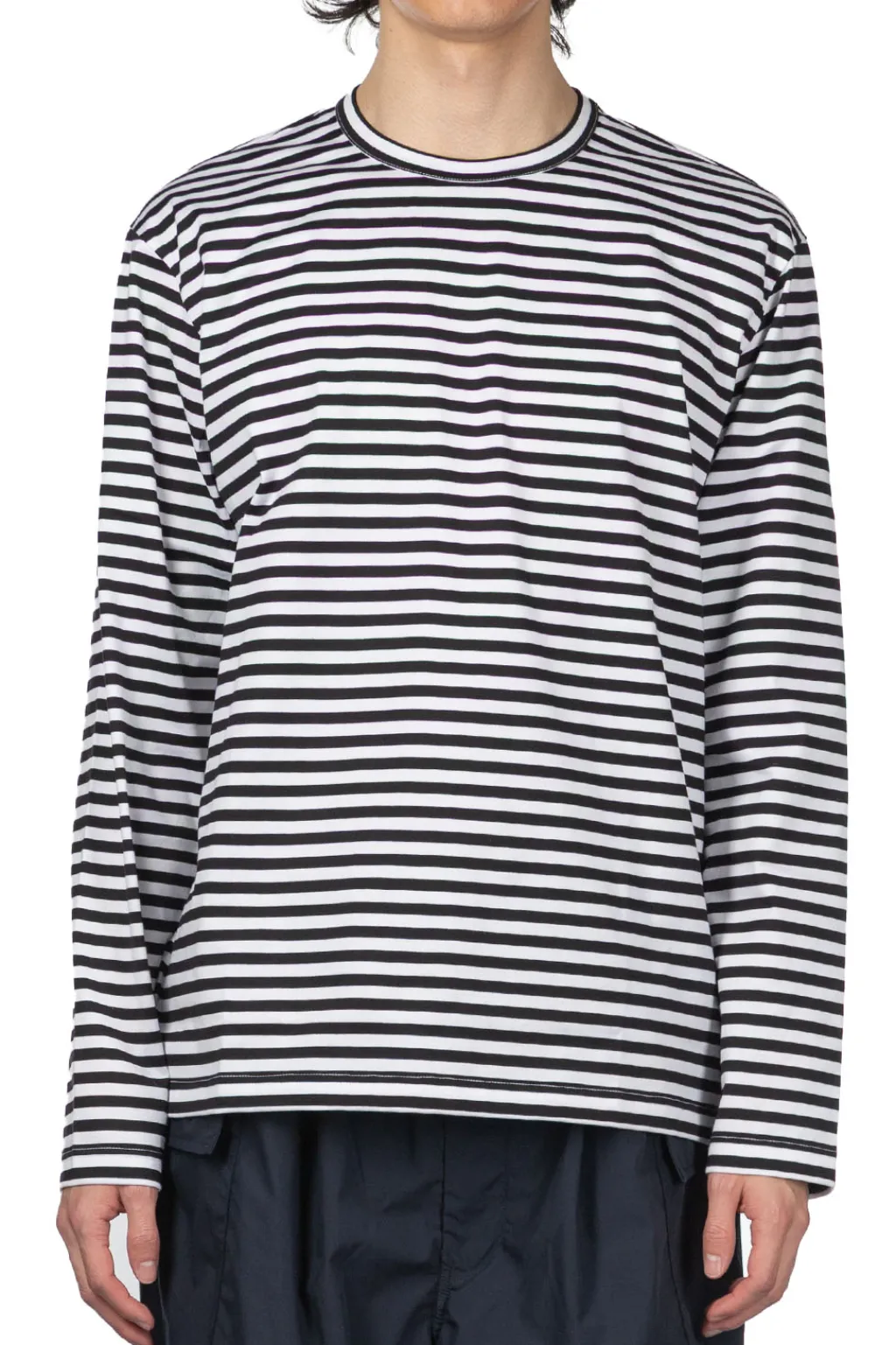 Online Junya Watanabe MAN x Comme des Garçons Striped LS T-Shirt - White Black