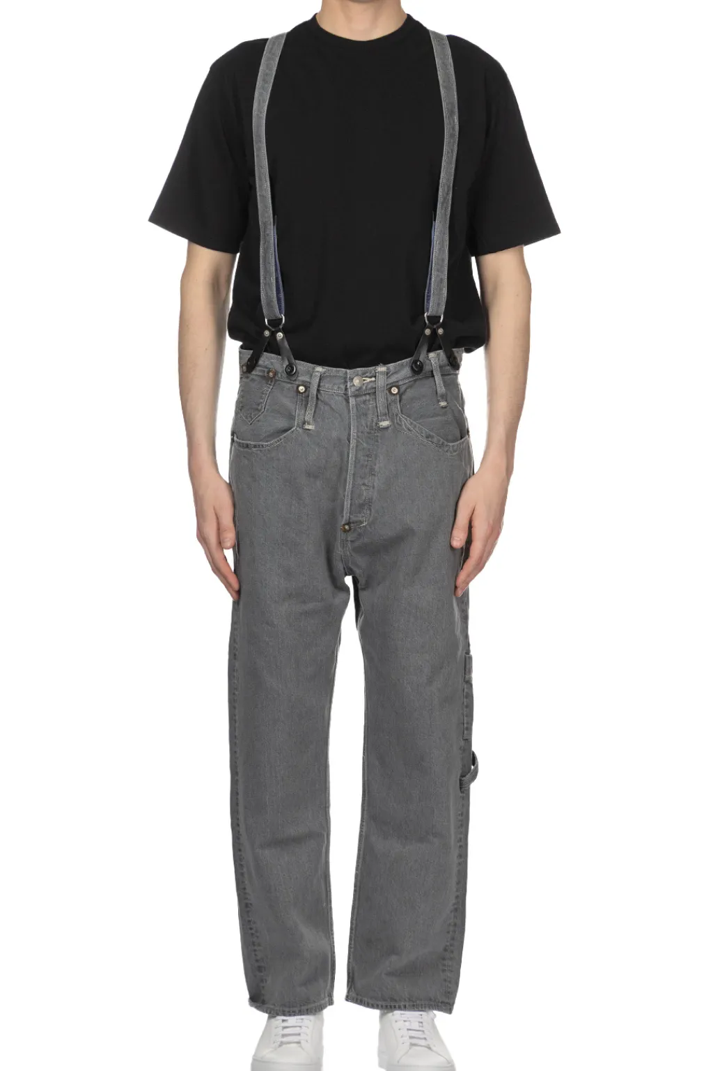 Clearance Junya Watanabe MAN x Levi's Denim - Suspender Pants - Grey