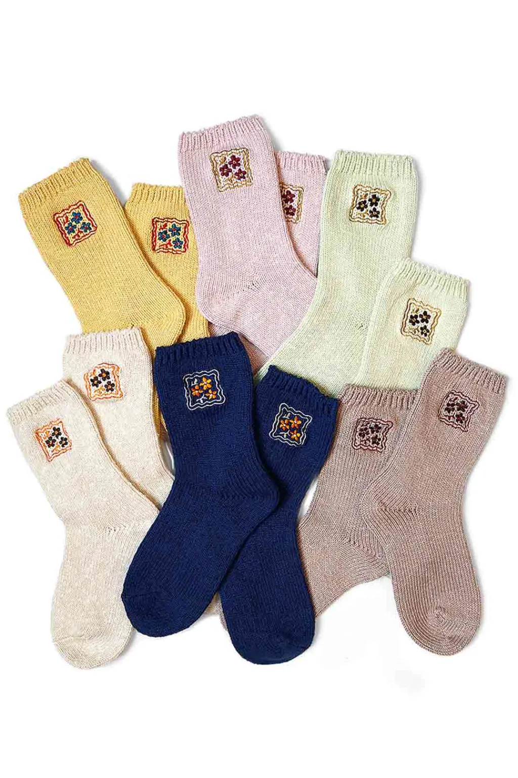Online Kapital 56 Yarns COOKIE Embroidery Socks - 6 Colors