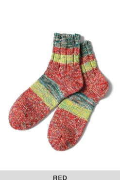 Best Kapital 60 Yarns Cotton Rib Stripe Socks - 4 Colors