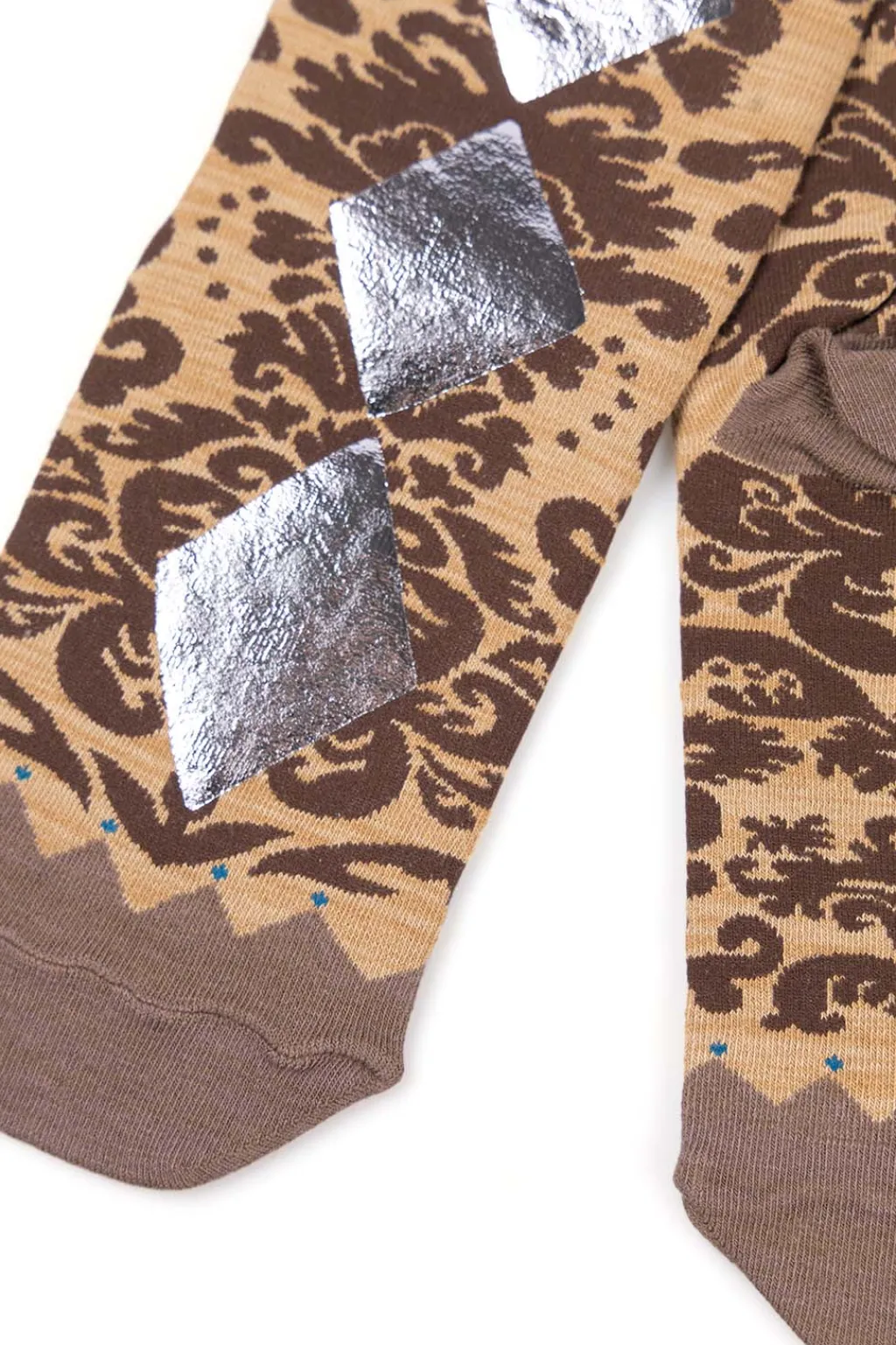 Clearance Kapital 200 Yarns FIZZ Print DAMASK Socks - 2 Colors
