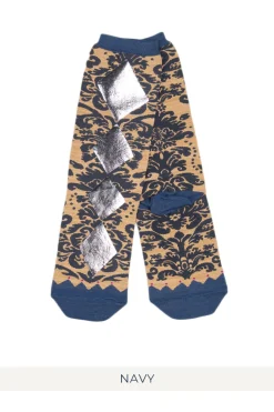 Clearance Kapital 200 Yarns FIZZ Print DAMASK Socks - 2 Colors