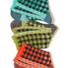 Fashion Kapital 144 Yarns Gingham Check See-Through Socks - 5 Colour Choices