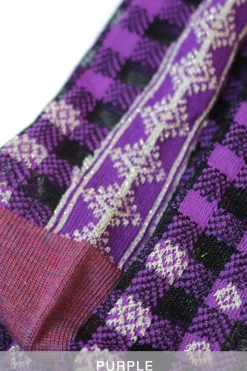 Fashion Kapital 144 Yarns Gingham Check See-Through Socks - 5 Colour Choices