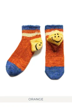 Clearance Kapital 60 Yarns IVY RAINBOWY HAPPY Heel Ankle Socks - 6 Colors
