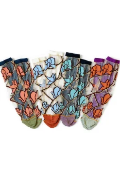 Sale Kapital 200 Yarns MAGNOIA See-Through Socks in 4 Color Chioces