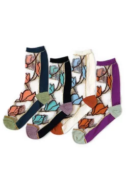 Sale Kapital 200 Yarns MAGNOIA See-Through Socks in 4 Color Chioces