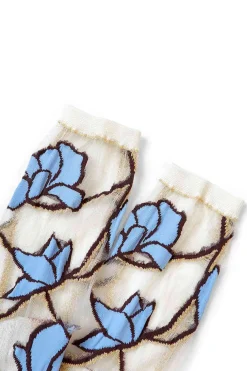 Sale Kapital 200 Yarns MAGNOIA See-Through Socks in 4 Color Chioces