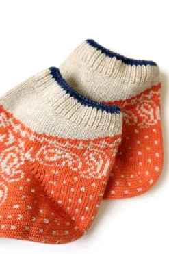 Clearance Kapital 96 Yarns Paisley Bandana Heel Ankle Socks - 4 Colors