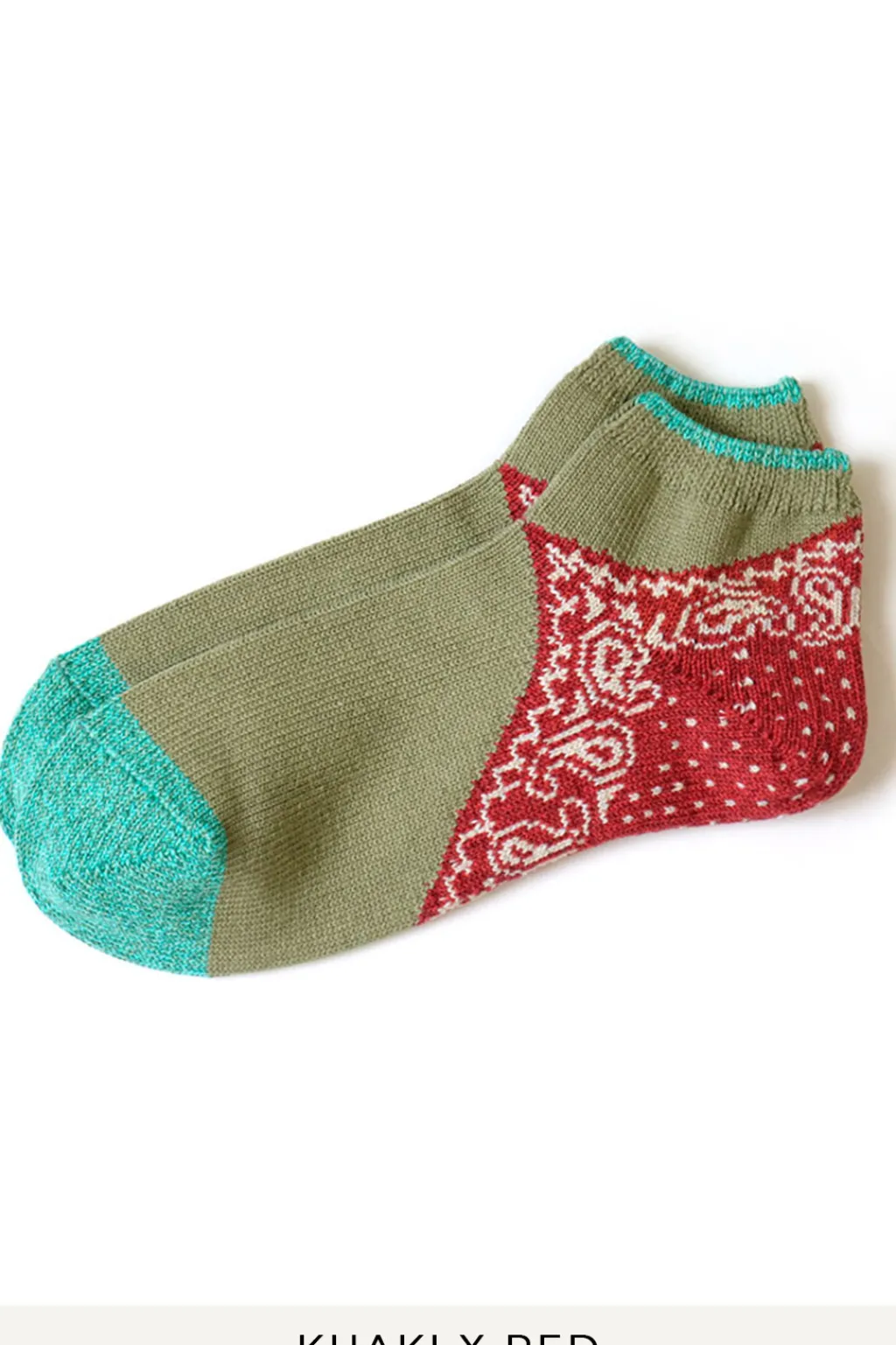 Clearance Kapital 96 Yarns Paisley Bandana Heel Ankle Socks - 4 Colors