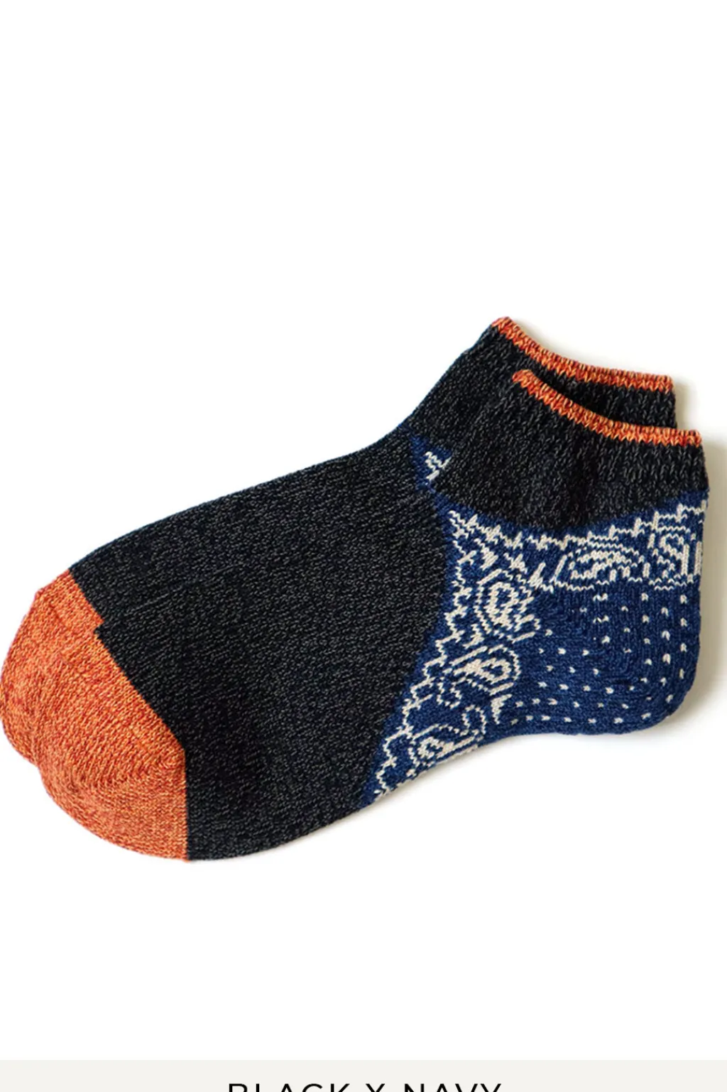 Clearance Kapital 96 Yarns Paisley Bandana Heel Ankle Socks - 4 Colors