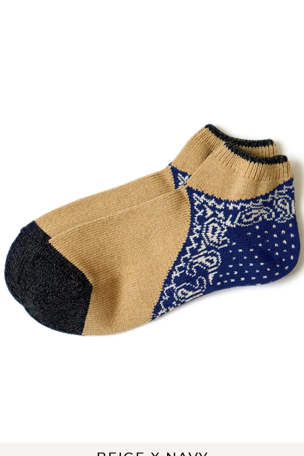 Clearance Kapital 96 Yarns Paisley Bandana Heel Ankle Socks - 4 Colors