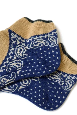 Clearance Kapital 96 Yarns Paisley Bandana Heel Ankle Socks - 4 Colors