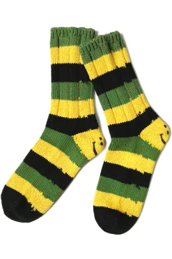 Online Kapital 56 Yarns RASTA RAINBOWY HAPPY HEEL Socks - 2 Colour Choices
