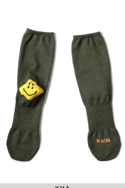 Online Kapital 144 Yarns SUPER-DRY IVY HEEL-SMILIE Socks - in 6 Color Choices