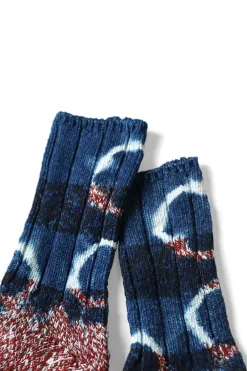 Best Kapital 56 Yarns TOKUSHIMA SHIBORI Dye Socks - Indigo