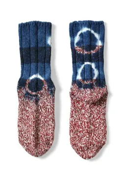 Best Kapital 56 Yarns TOKUSHIMA SHIBORI Dye Socks - Indigo