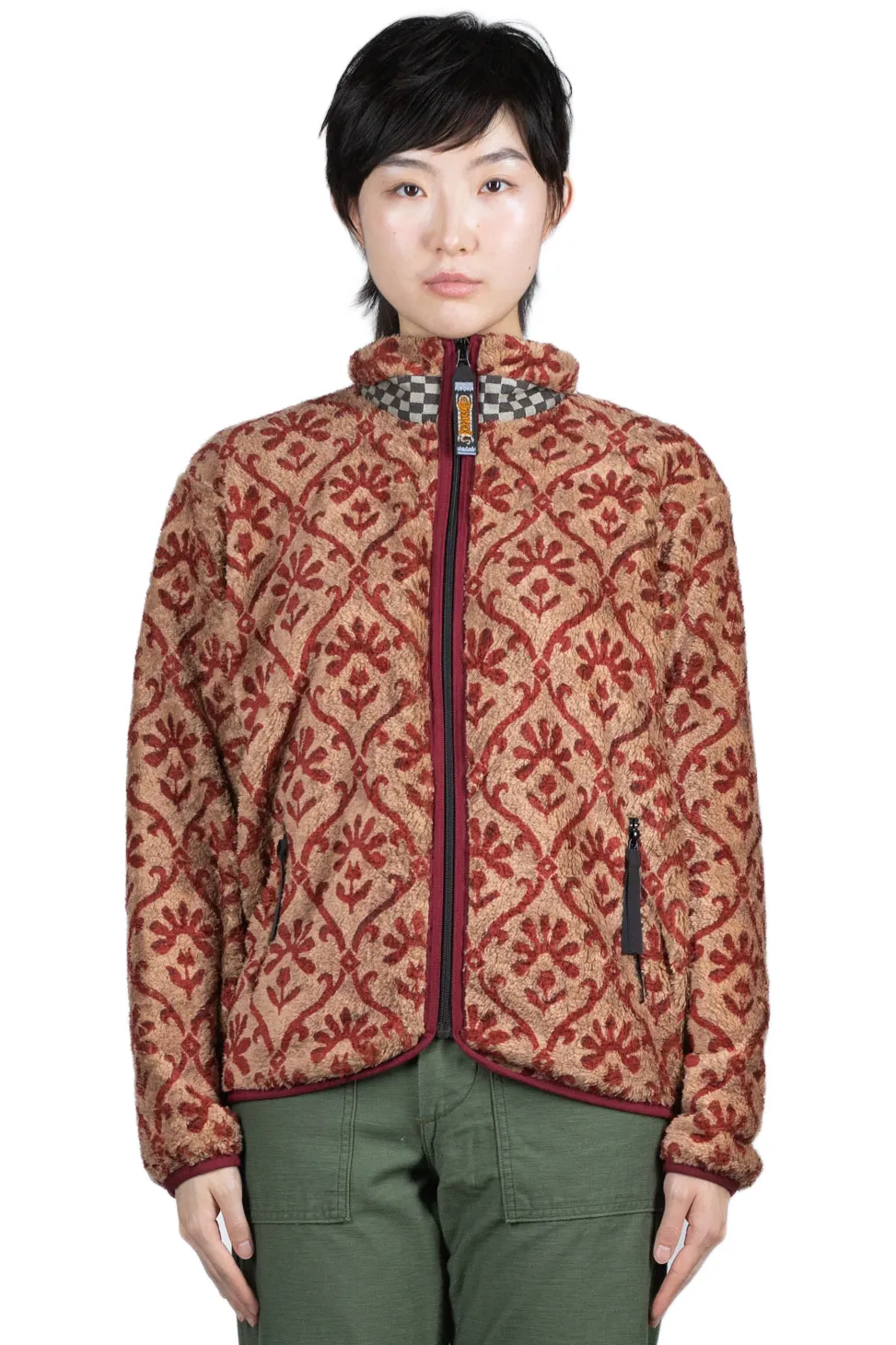 Fashion Kapital YOSEMITE Arabesque Fleece ZIP Blouson - Beige