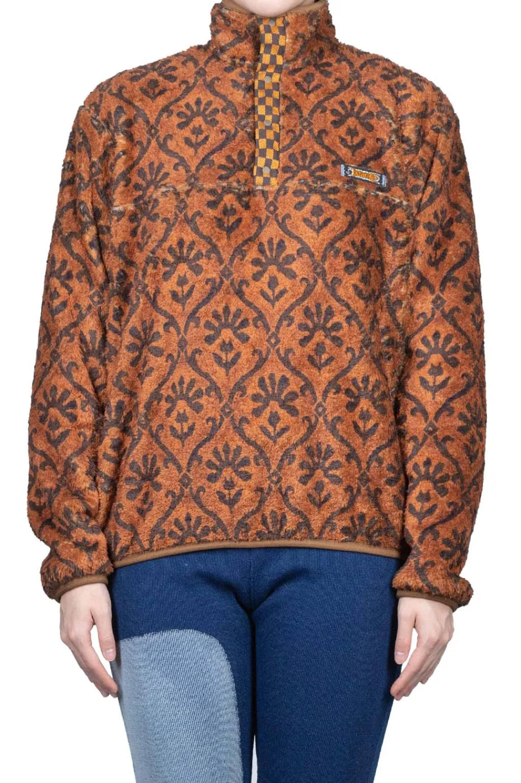 Best Kapital YOSEMITE Arabesque Fleece Pullover - Brown