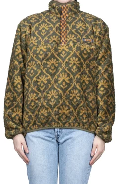 Discount Kapital YOSEMITE Arabesque Fleece Pullover - Khaki