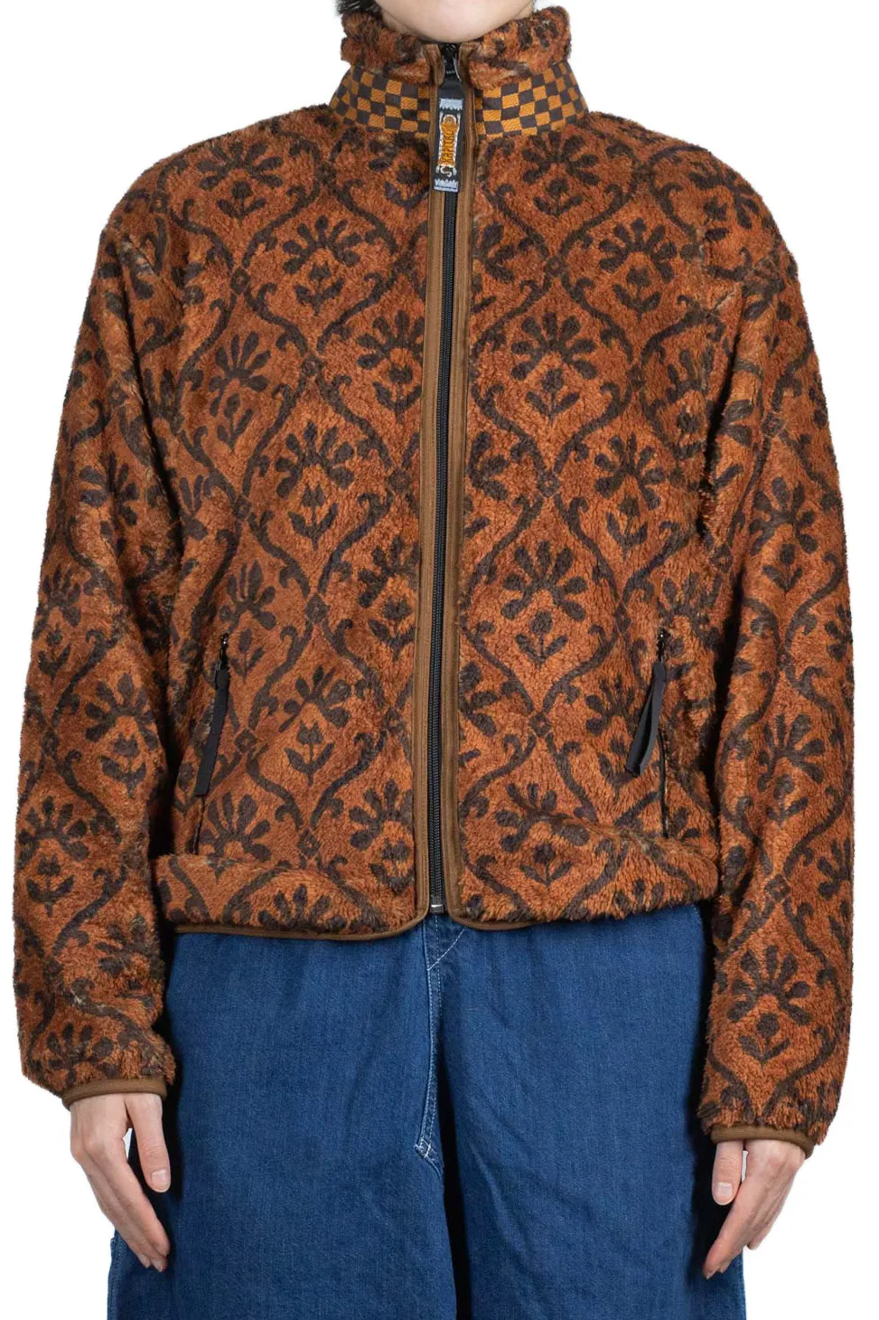 Online Kapital YOSEMITE Arabesque Fleece ZIP Blouson - Brown