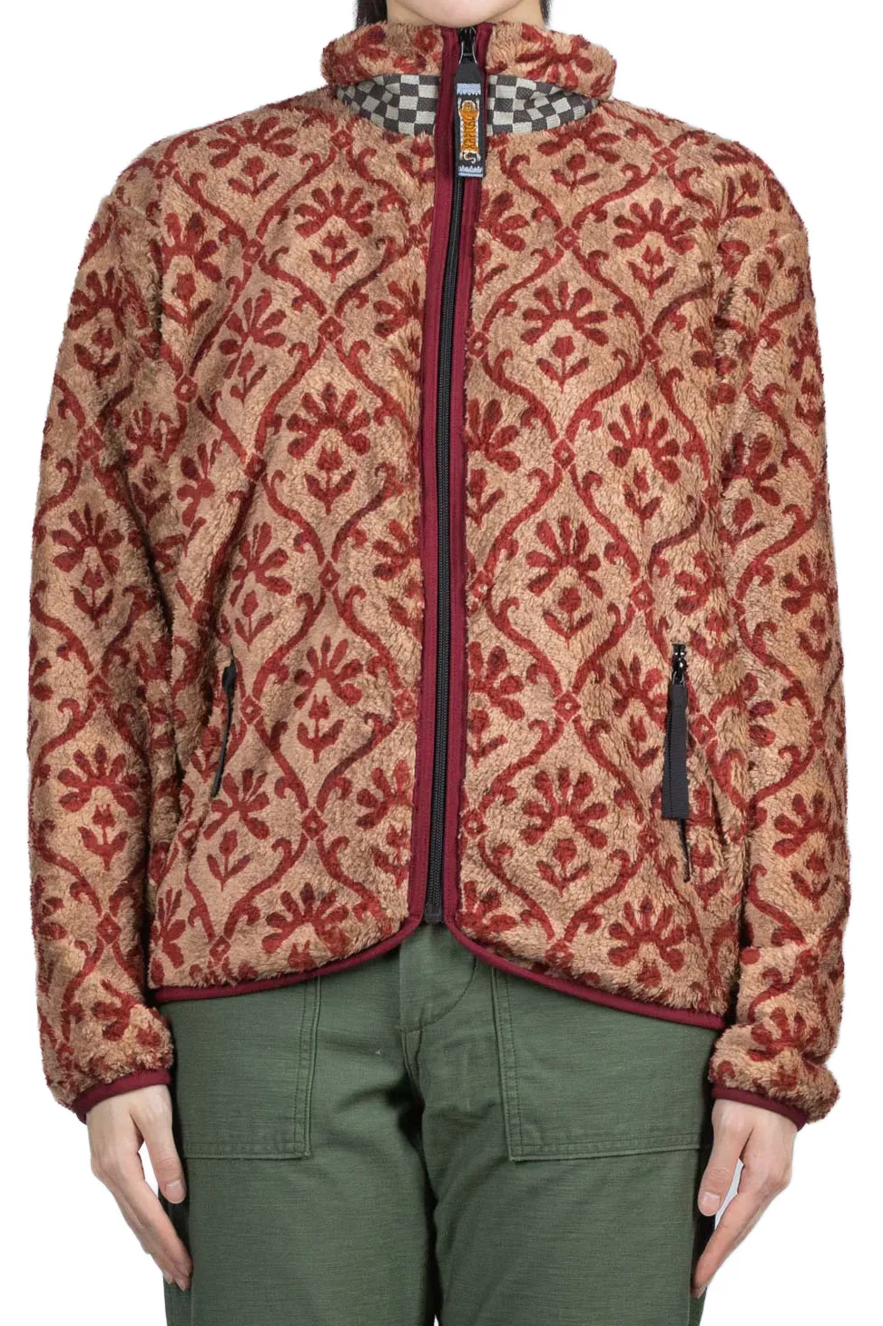 Fashion Kapital YOSEMITE Arabesque Fleece ZIP Blouson - Beige