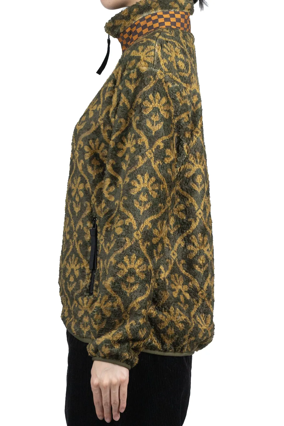 Online Kapital YOSEMITE Arabesque Fleece ZIP Blouson - Khaki