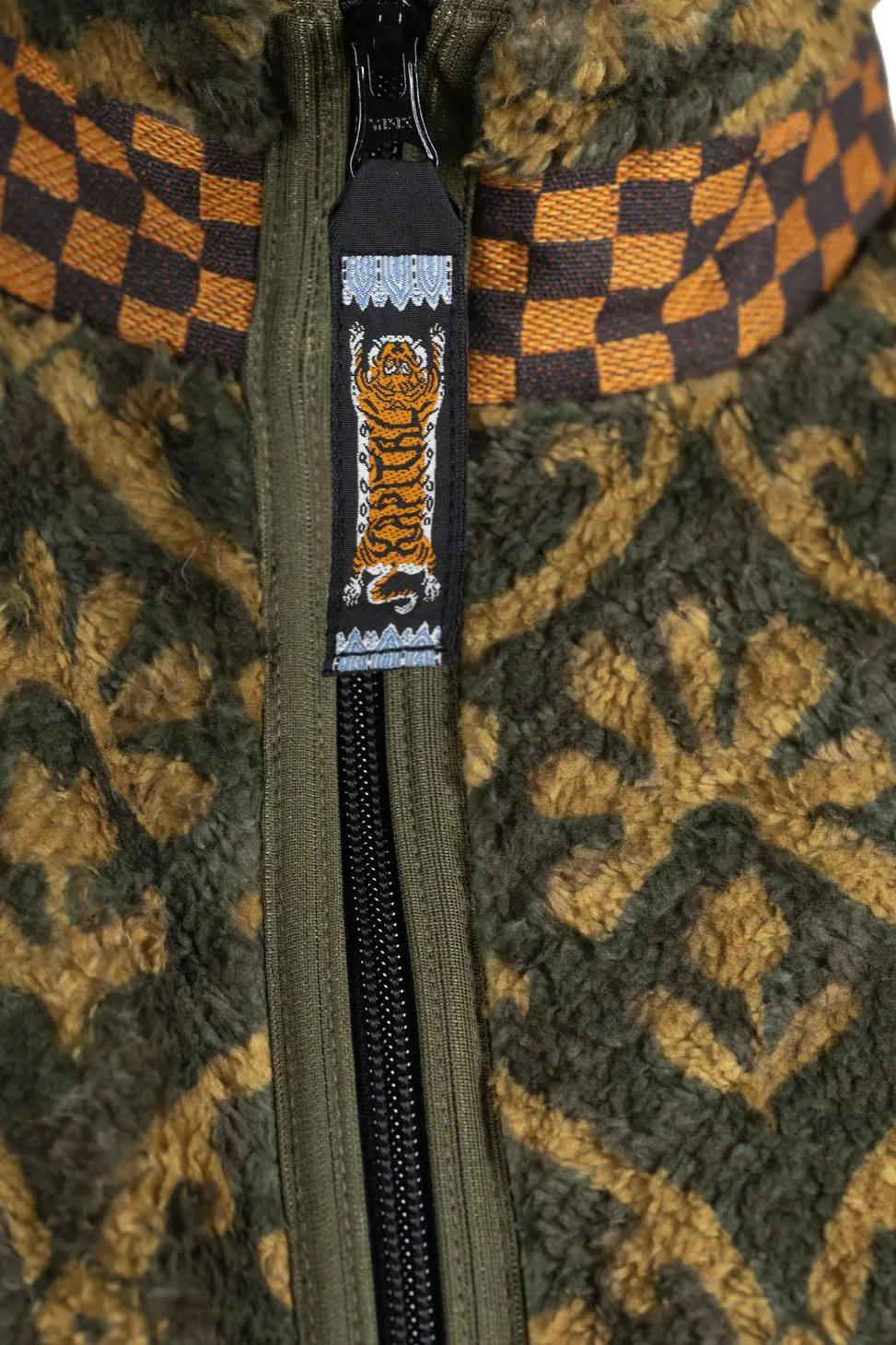 Online Kapital YOSEMITE Arabesque Fleece ZIP Blouson - Khaki